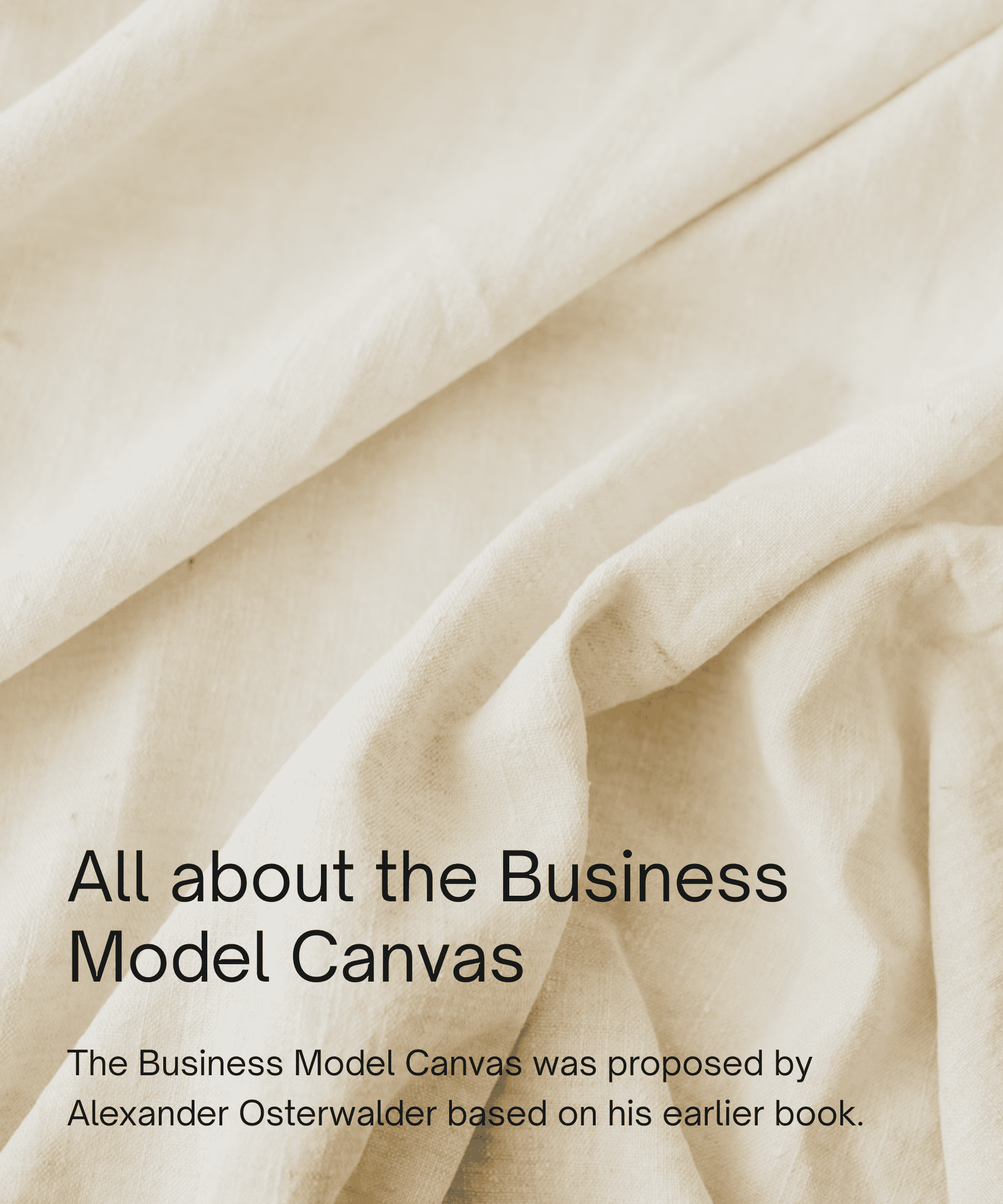 business model canvas